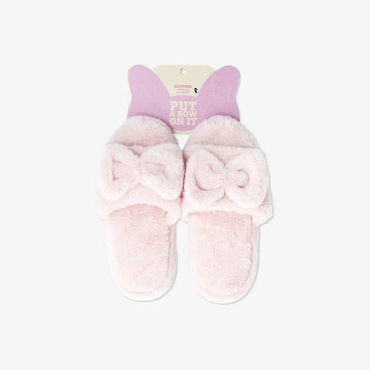 Slippers Fluffy Bow Size 40/41