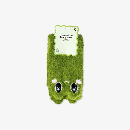 Socks Fluffy Frog Size 39/40