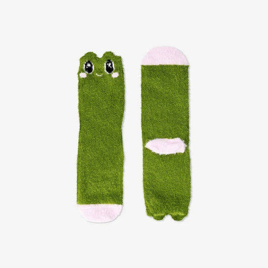 Socks Fluffy Frog Size 37/38