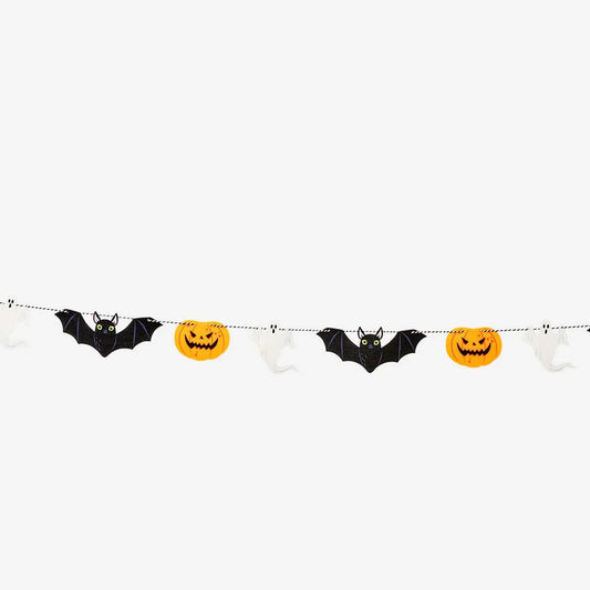Garland Pumpkin, Bat, Ghost Felt 3M