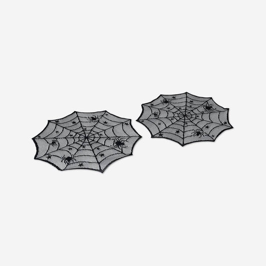 Place Mats Round Halloween 30X30Cm 4Pcs