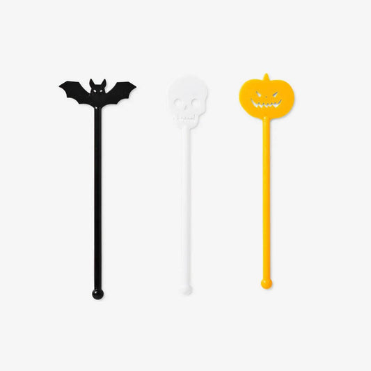 Cocktail Stirrers Halloween Characters 8Pcs