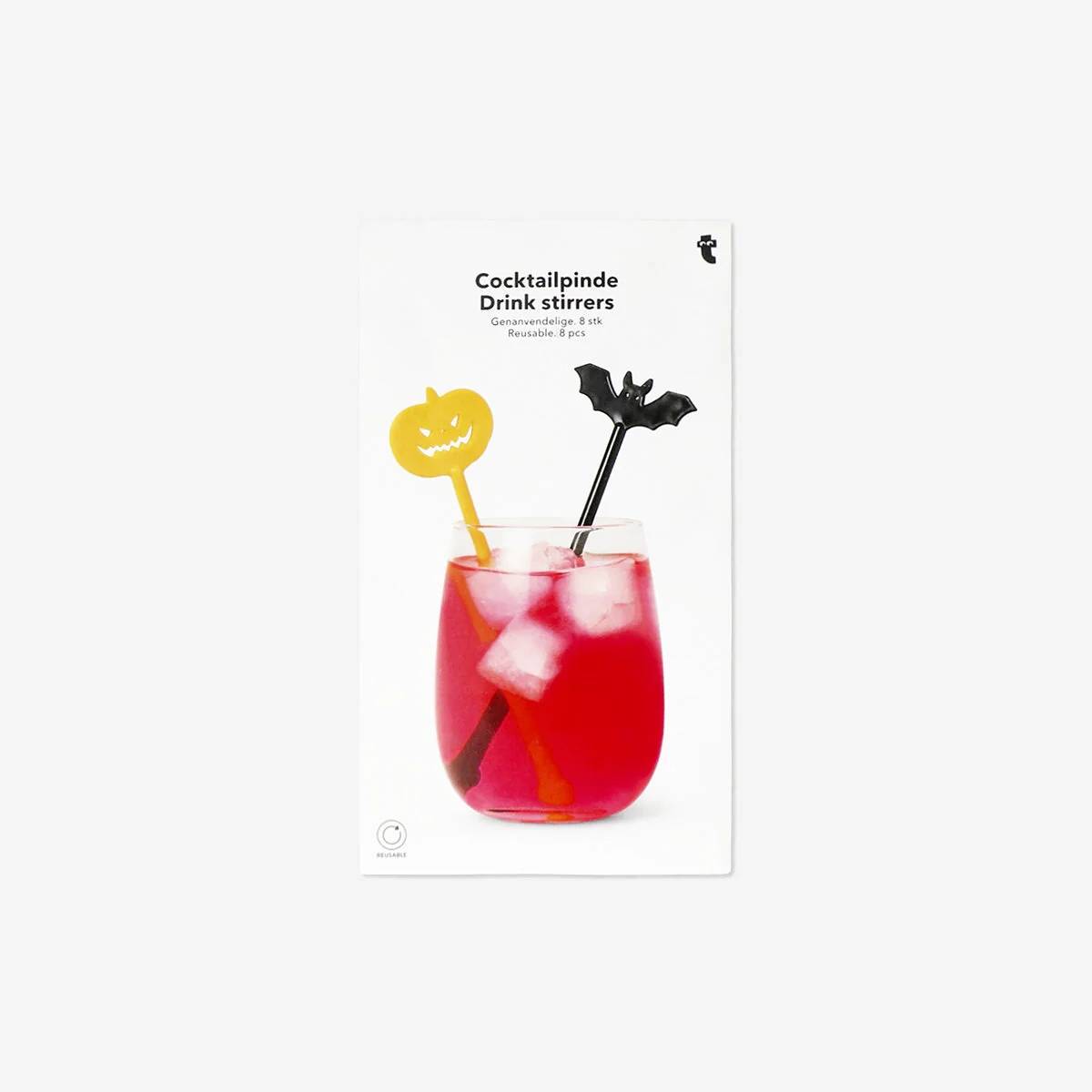 Cocktail Stirrers Halloween Characters 8Pcs