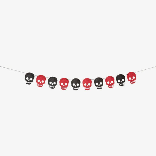 Hanging Garland Recycled Felt Skeleton 2M