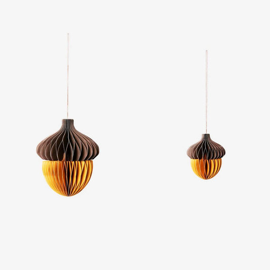 Deco Paper Honeycomb Acorn 2Pcs