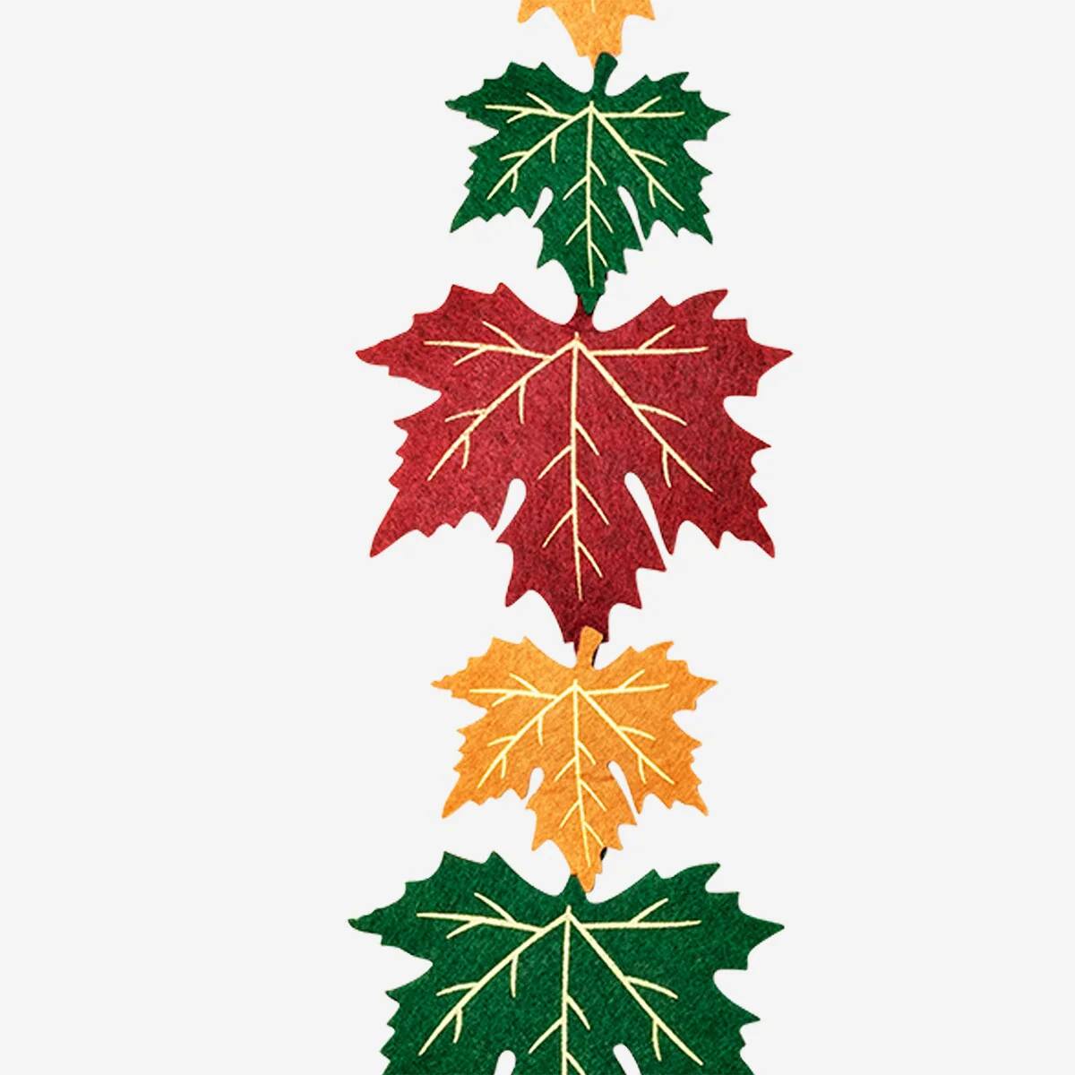 Garland Recycled Felt Leaves 3M