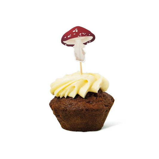 Flag For Cake As Mushrooms 50 Pcs