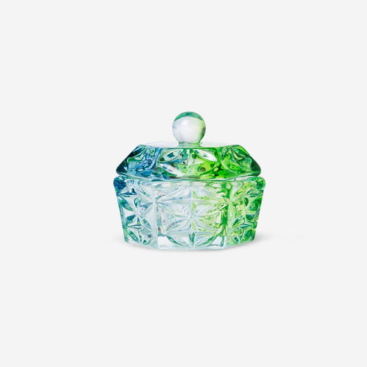 Jar W. Lid Glass Dia 3,9X4,3Cm