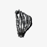 Clamp For Hair Skeleton Hand Oxidised Silver