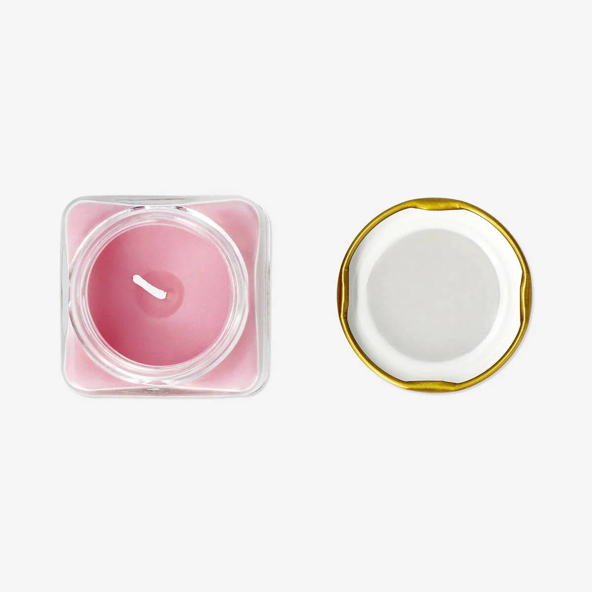 Candle Scent In Glass W. Lid White Musk & Warm Vanilla