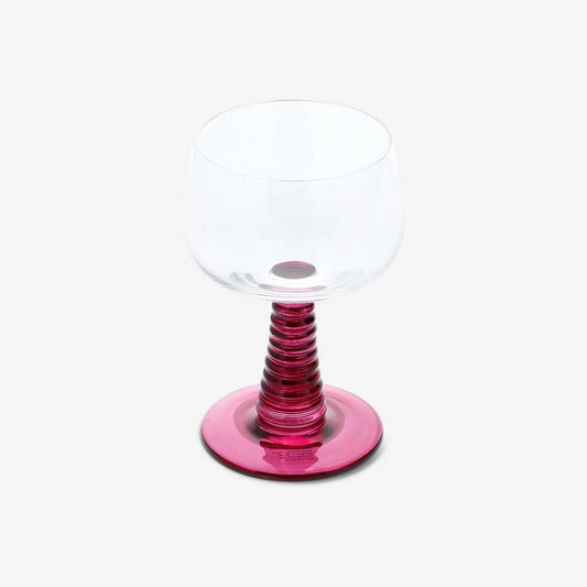 Wine Glass With Burgundy Stand