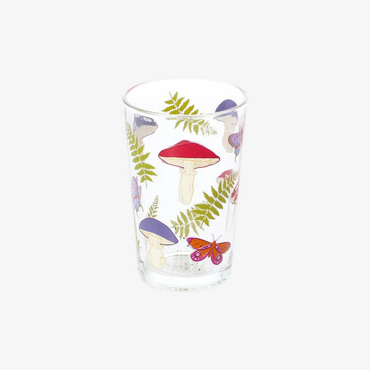 Drinking Glass Mushroom Forest Print