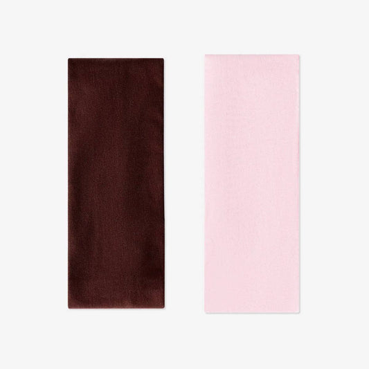 Headband Rose + Brown 2 Pcs