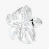 Hair Clip Silver Flower