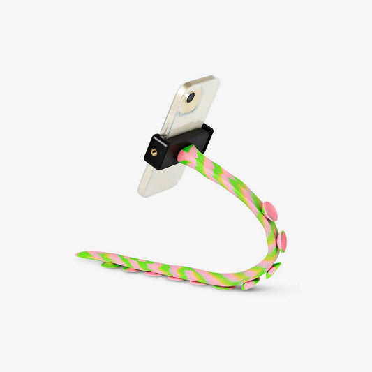 Holder For Phone Octopus Arm Green/Pink