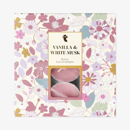 Tealight Scented18 Pcs White Musk & Warm Vanilla