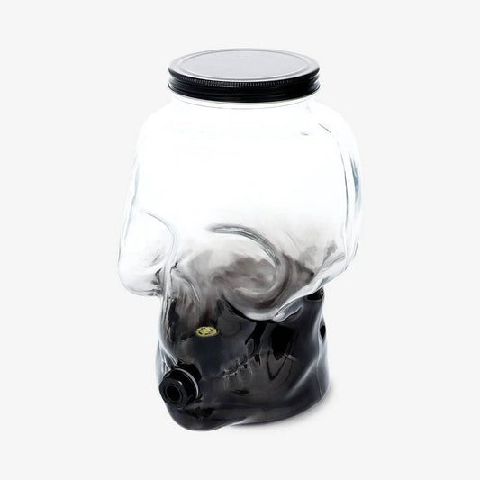 Drinks Dispenser Skull Shape Black