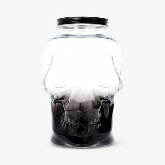 Drinks Dispenser Skull Shape Black