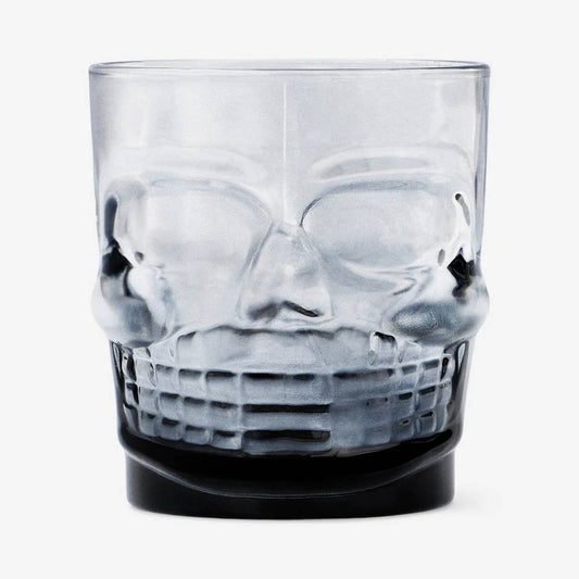 Glass Drinking Skull 280Ml Black