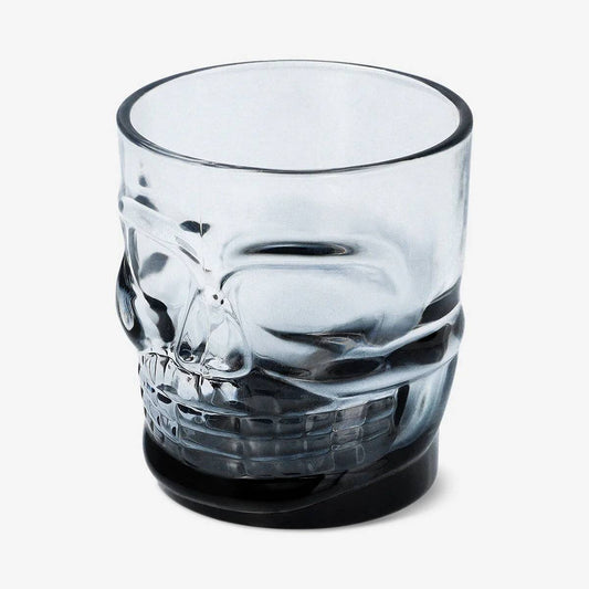 Glass Drinking Skull 280Ml Black