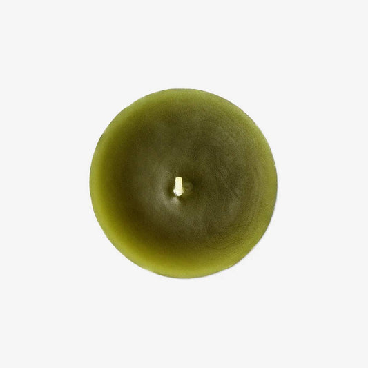 Candle Pillar Rustic Dia 57X80Mm Olive Green