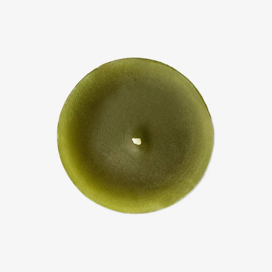 Candle Pillar Rustic Dia 57X120Mm Olive Green