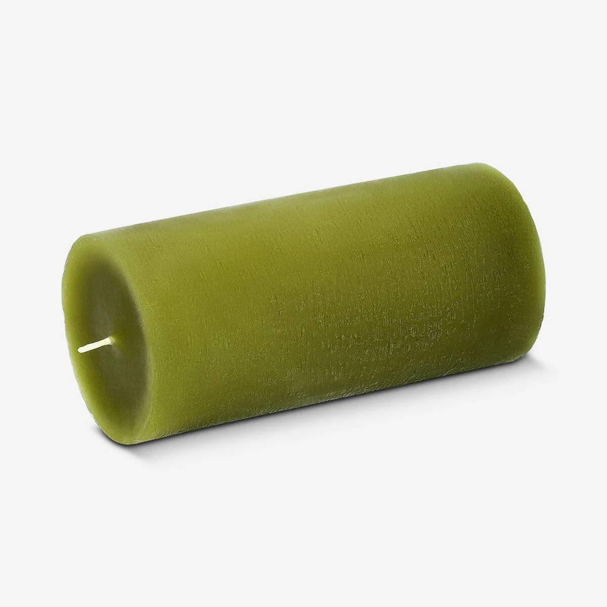 Candle Pillar Rustic Dia 57X120Mm Olive Green