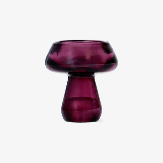 Candle Holder 2-In-1 Glass Mushroom