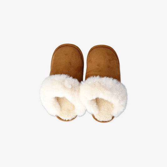 Slippers Brown W. Plush Size 40/41 Recyc
