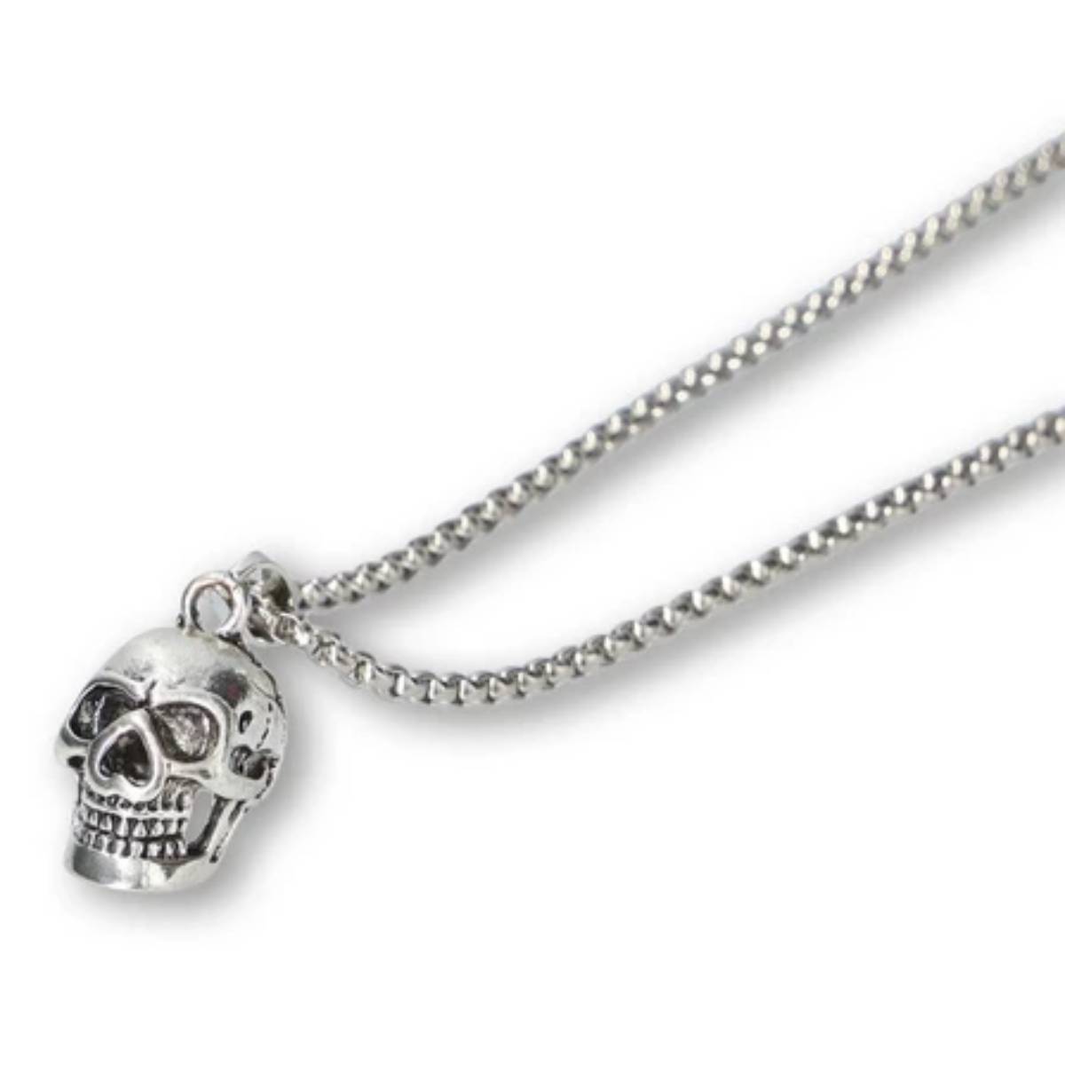 Necklace Skeleton Head Silver H/W