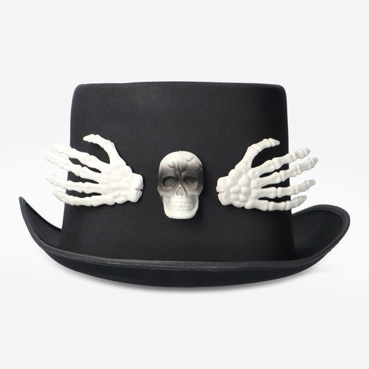 Hat Skeleton Black Adult Onesize