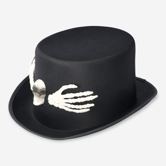 Hat Skeleton Black Adult Onesize