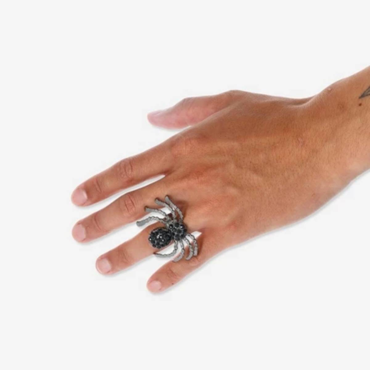 Fingerring Largespider Stones Adjustable