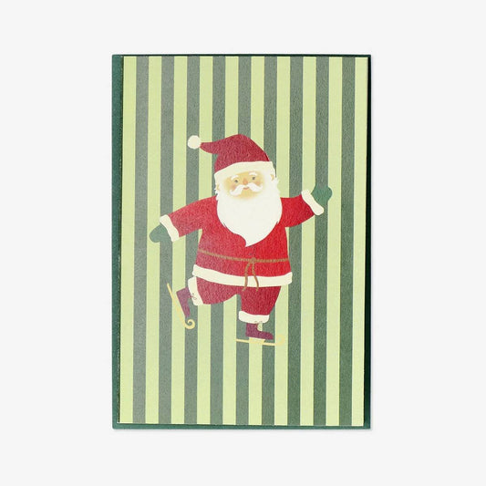 Card W Envelope Xmas Santa