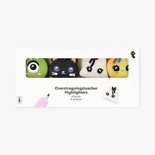 Highlighters Topper Little Monsters 4 Pcs