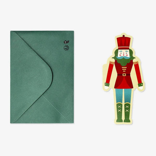 Card W Envelope Nutcracker