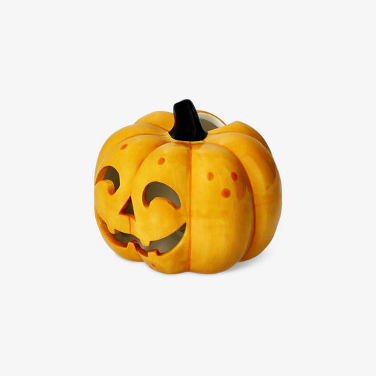 Lantern For Led Ceramic Pumpkin