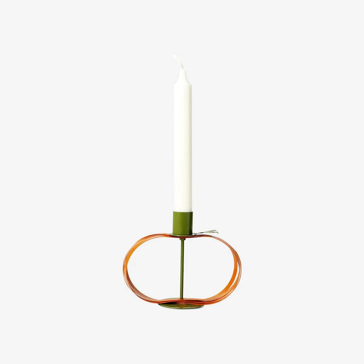 Candleholder Iron H: 12Cm As Pumpkin