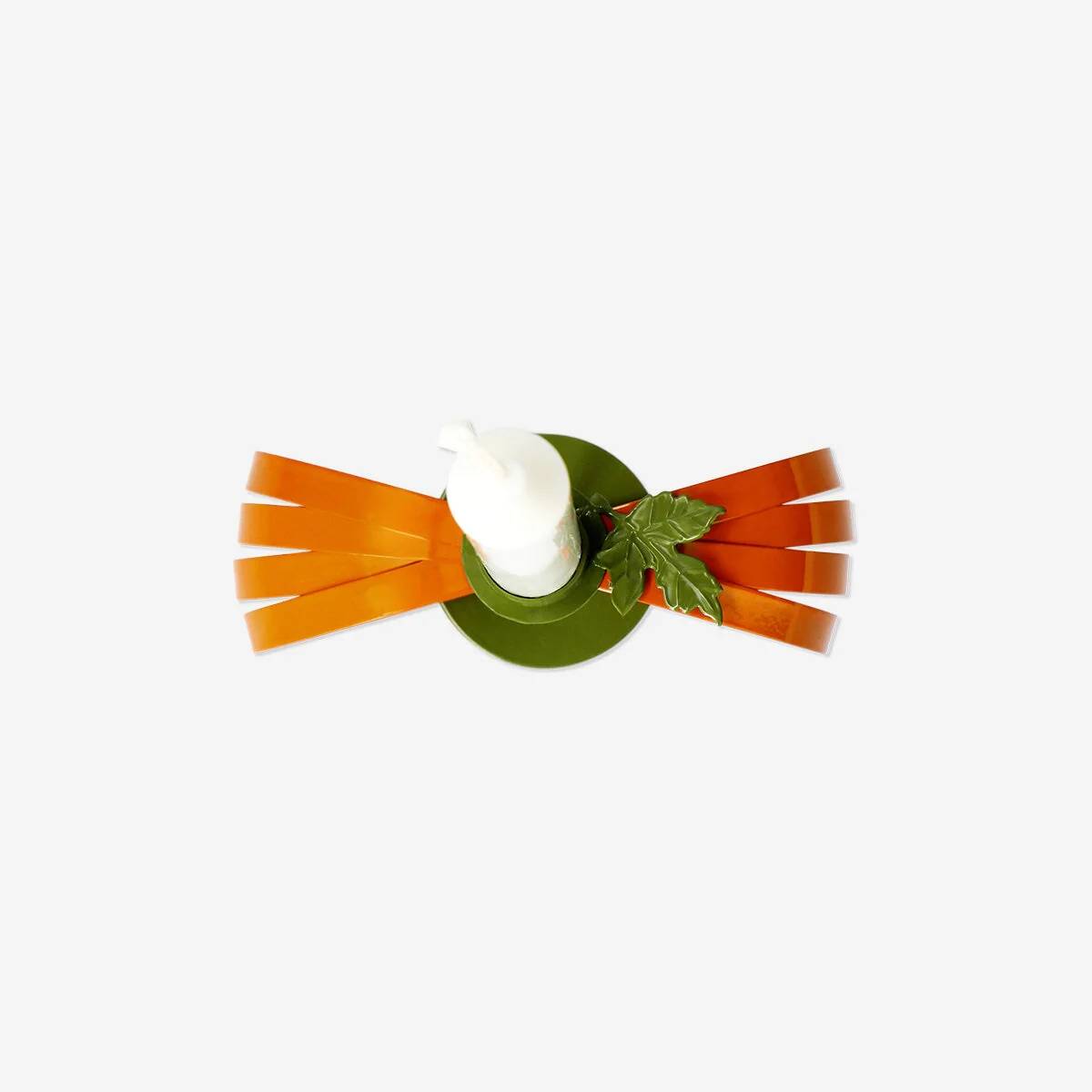 Candleholder Iron H: 12Cm As Pumpkin