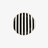 Tray Ceramic W Black Stripes For Jewelry