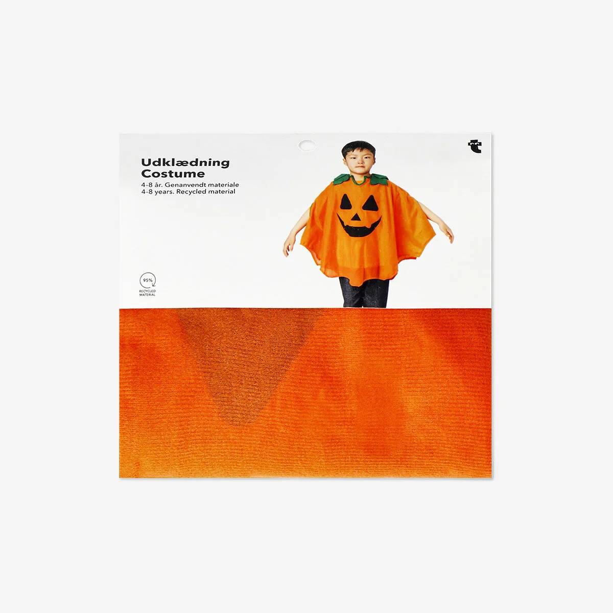 Dress Up Pumpkin Cape Kids 4-8 Years