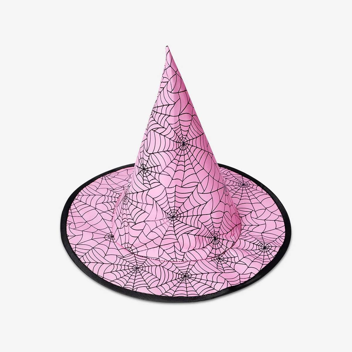 Dress Up Hat Pink Witch Kids 4-8 Years