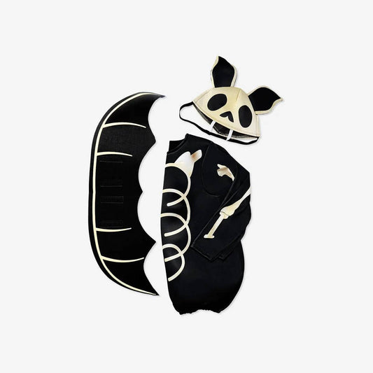 Dress Up Skeleton Bat With Wings Kids