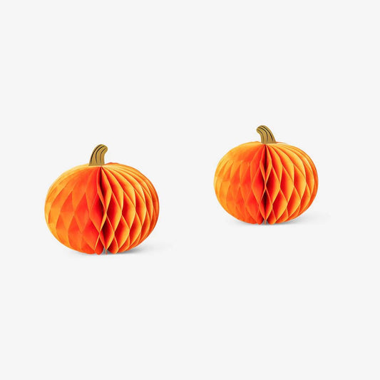 Table Paper Fold Out Pumpkins Large 2 Pcs