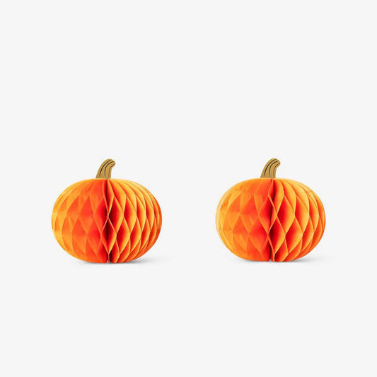 Table Paper Fold Out Pumpkins Large 2 Pcs