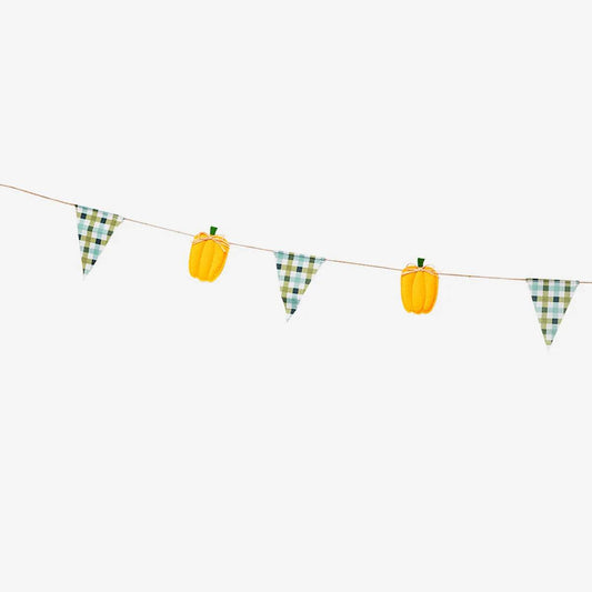 Garland Pumpkin And Check Print 3M