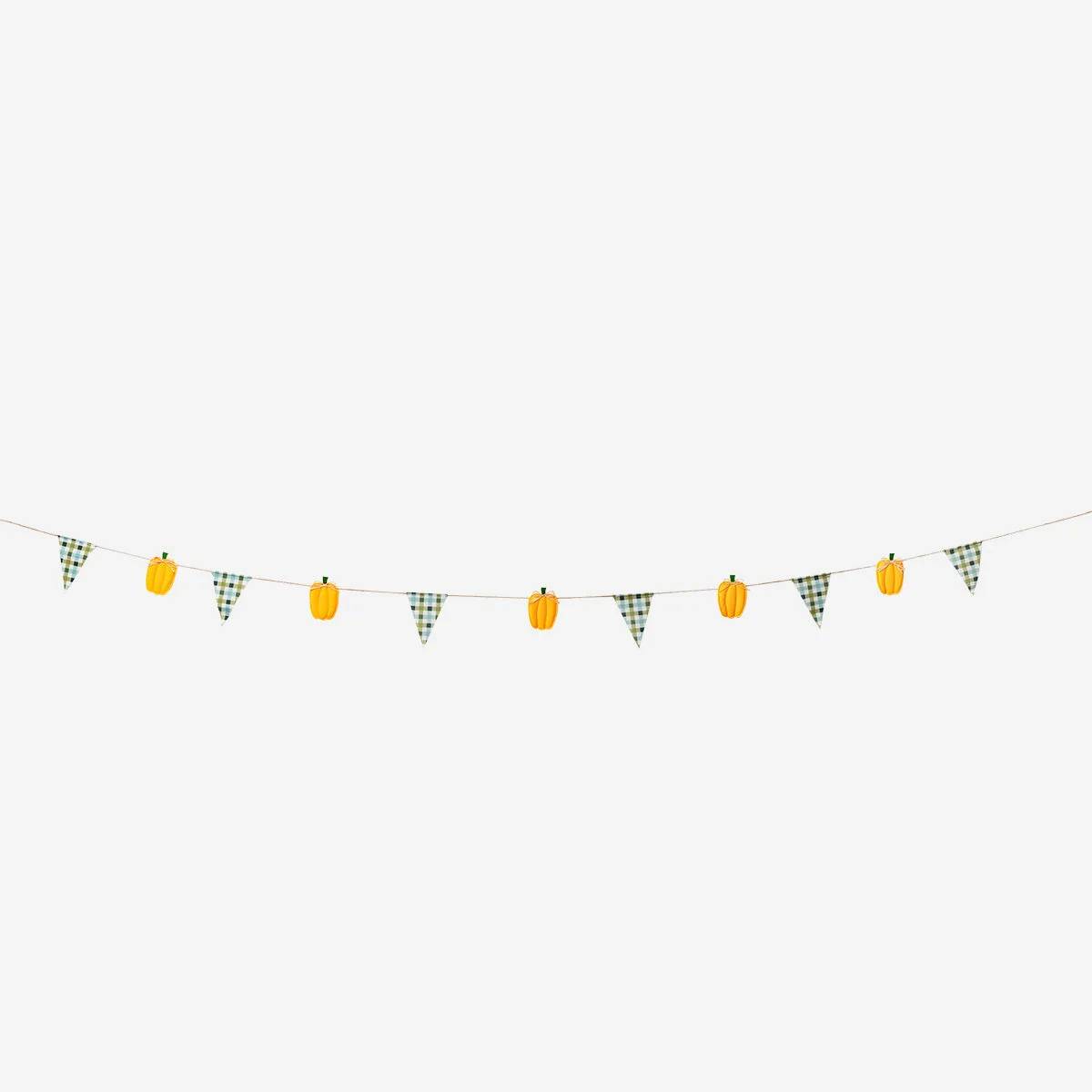 Garland Pumpkin And Check Print 3M
