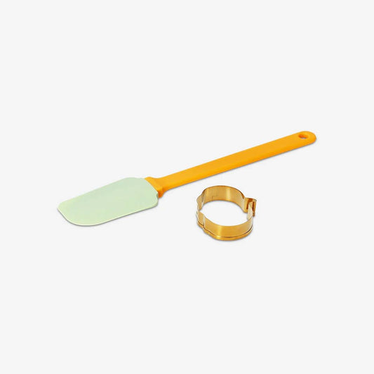 Spatula Silicone Pumpkin Design And Cookie Cutter Set