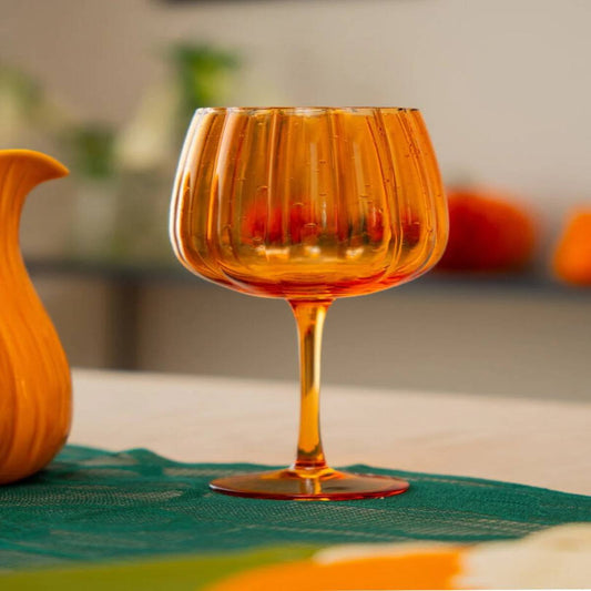 Wine Glass Pumpkin Shape