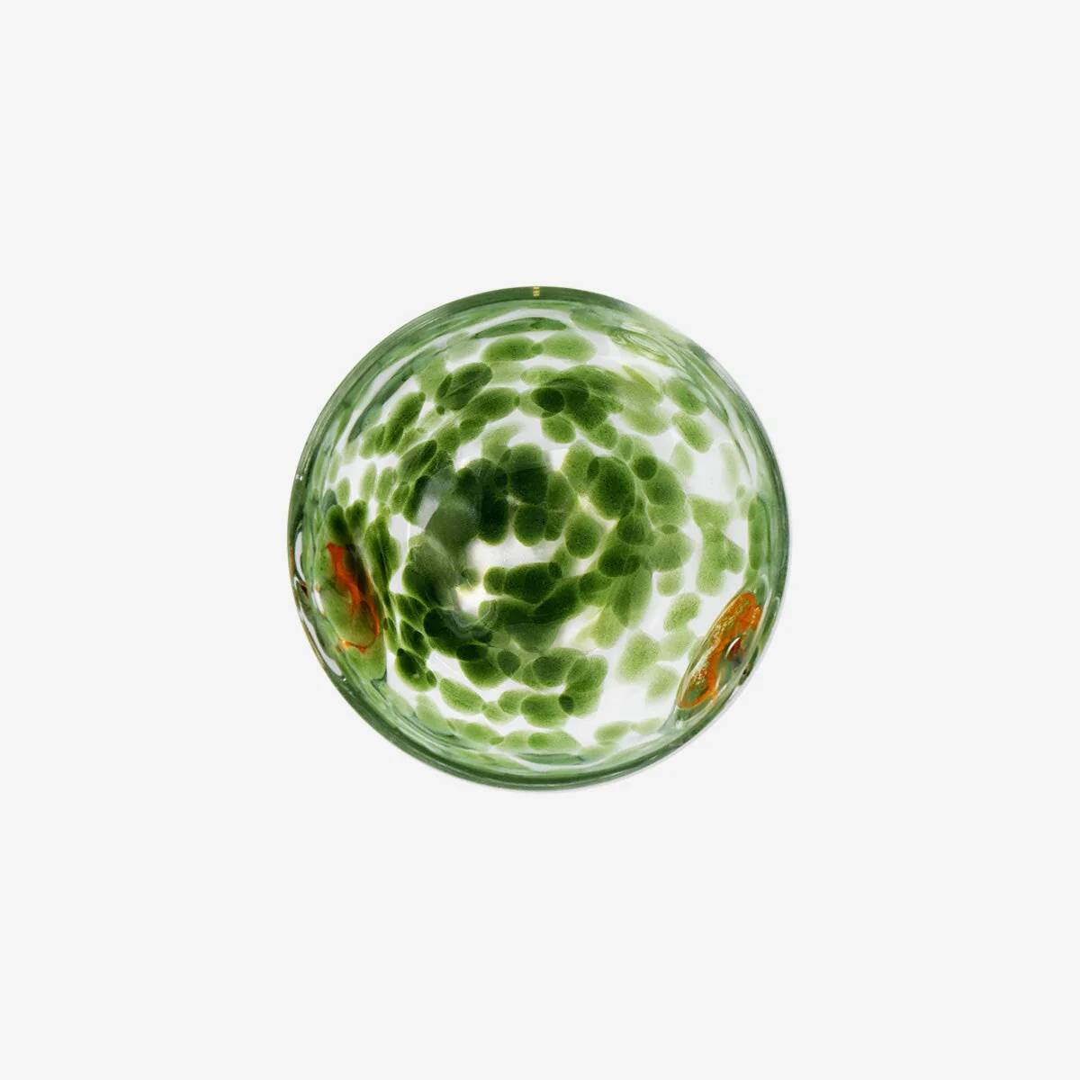 Tealight Holder Glass W Dots